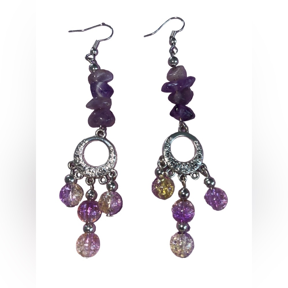 Crystal dangle earrings